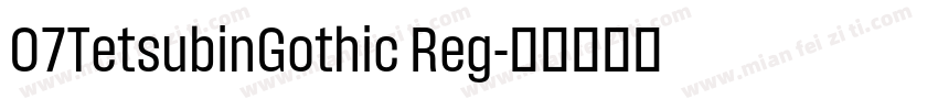 07TetsubinGothic Reg字体转换